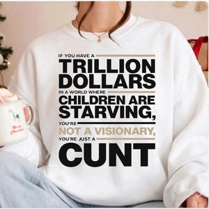 Wealth Inequality Protest PNG: Trillion Dollars, Starving Children Statement Design, anti capitalist, minimum wage, anti billionaire