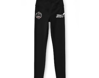 Leggings con logo de gorila, leggings deportivos negros de cintura alta