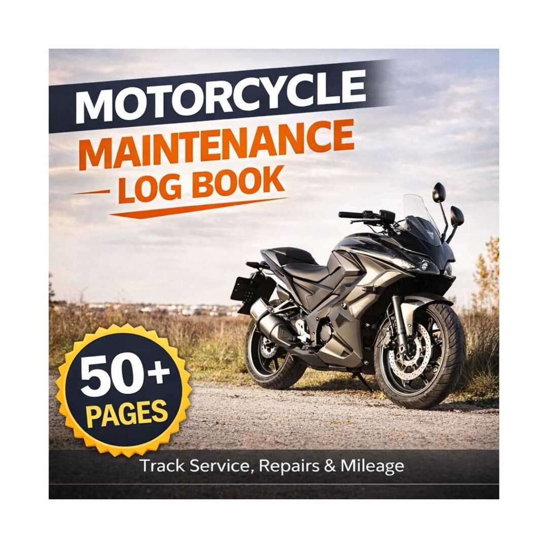 Motorcycle Service Sheet.pdf Motorcycle Maintenance Log Book Printable | Bike Service Tracker ...