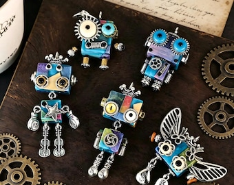 Pocket Punk robot pendant for Easter basket  an excellent gift for your best friend, and a great addition to your room decoration.