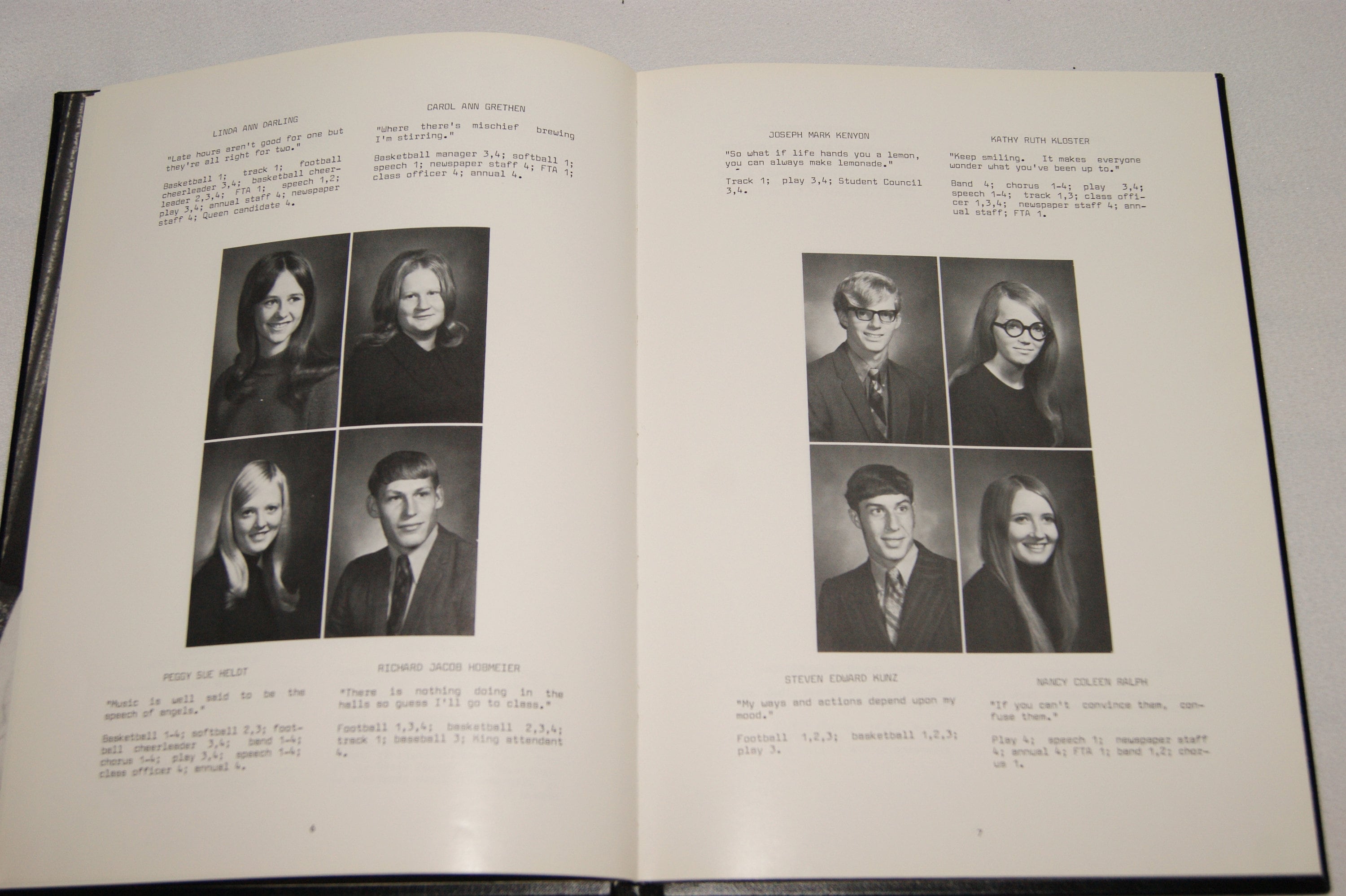 High School Yearbook 1972 Black Gold Year Book Mallard Etsy