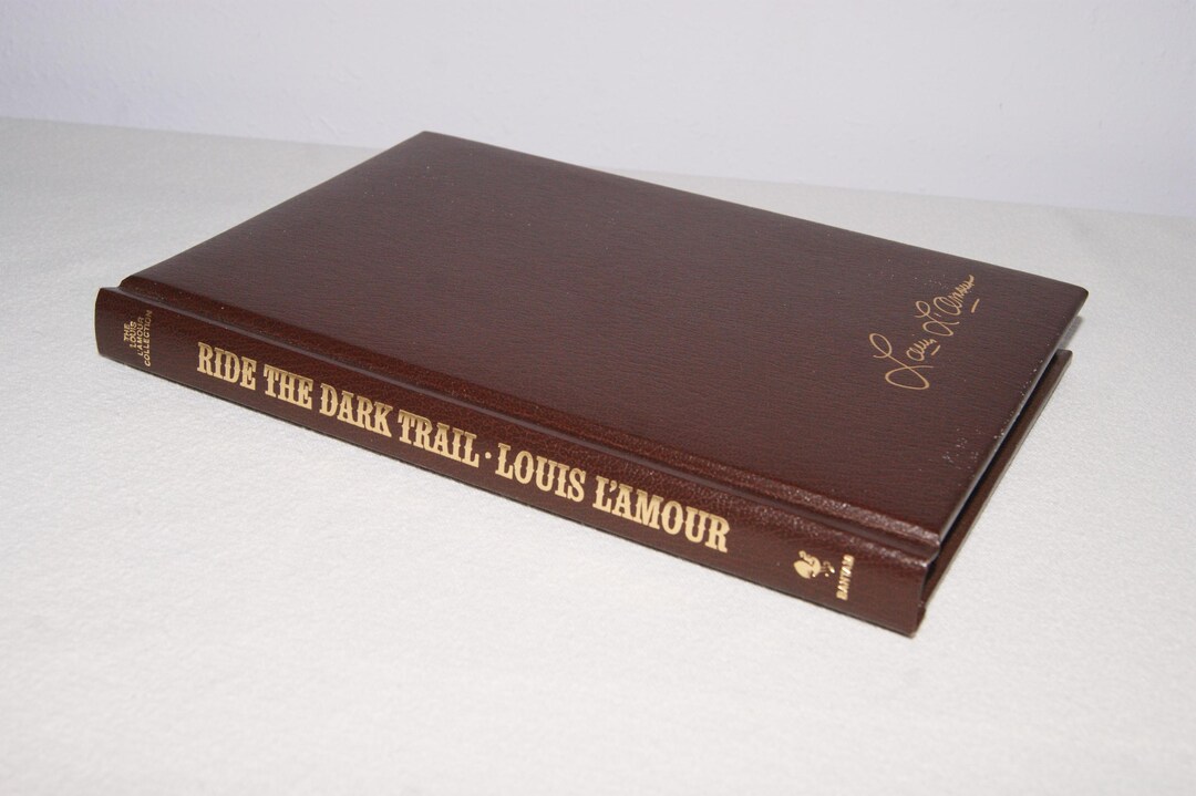 Ride the Dark Trail Louis L'amour Leatherette Cover Etsy