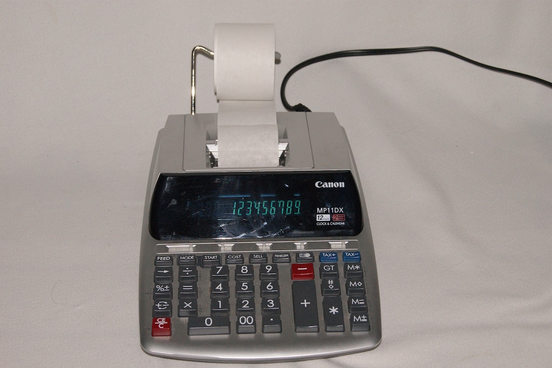 CANON MP11DX Electric Calculator Printer 10 Key Adding Machine W Lots