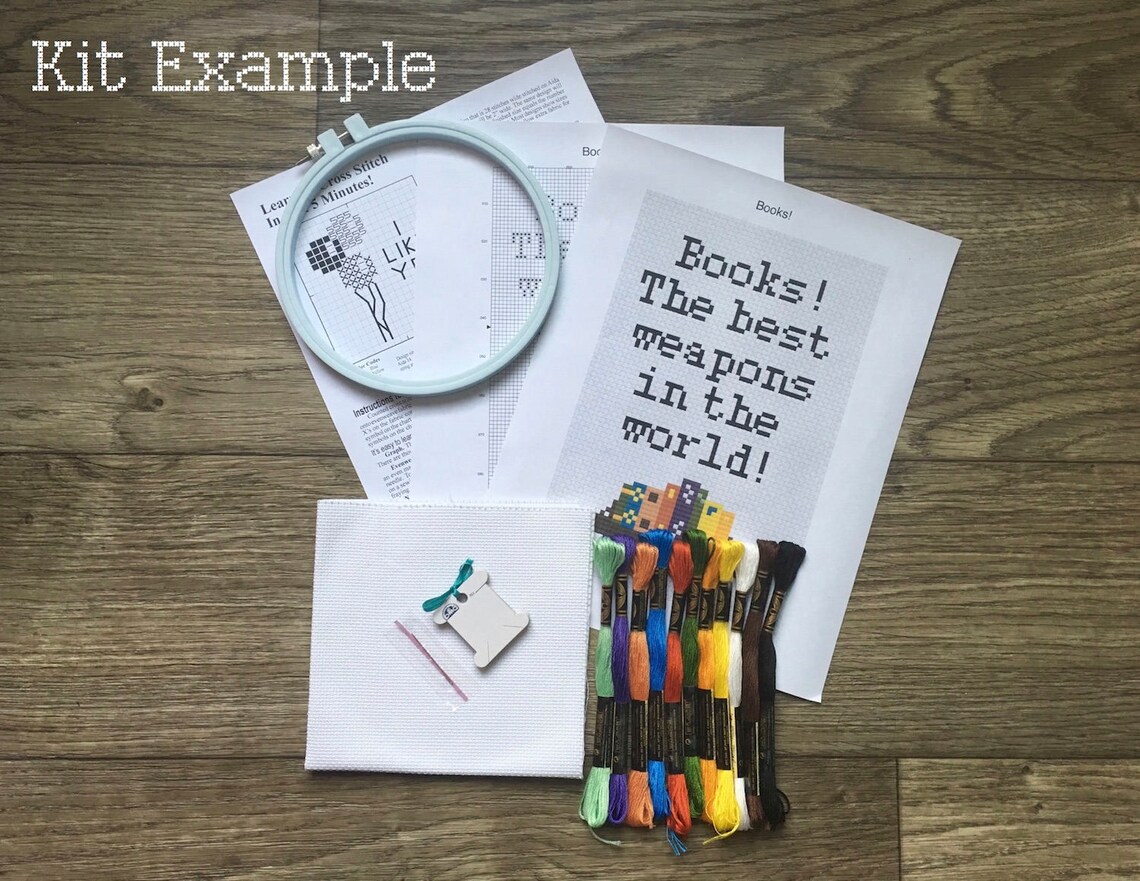 Cross Stitch Kit CENSORED, Funny Gift Idea, DIY Craft, Unique Home