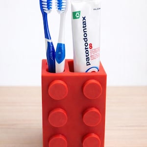 Soporte para cepillos de dientes de diseño | Orinal de baño original | Idea de regalo decorativa | Impreso en 3D