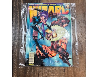 Wizard The Guide To Comics Issue 61 September 1996 Psylocke Sabretooth Cover