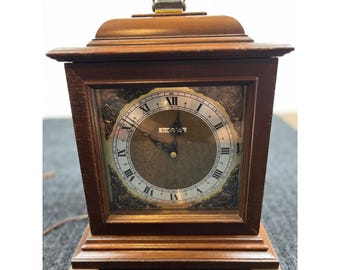 Seth Thomas Legacy IV Electric Mantel Clock Wood Case Chime E721-001 Vintage