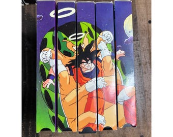 Dragon Ball Z VHS Lot of 20 Uncut FUNimation Anime Frieza Buu Sagas Mural Spines