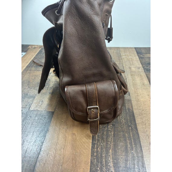 Vintage Marlboro Adventure team Leather Backpack Ruck… - Gem