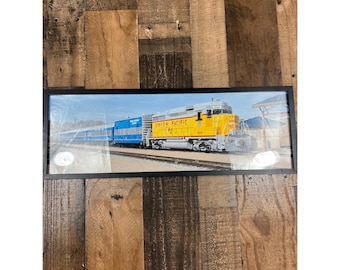 Union Pacific 844 Locomotive Nevada Southern Railway Framed Panoramic TrainPhoto