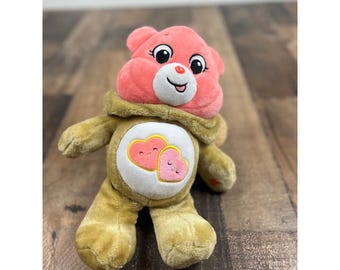 Care Bears Love-a-Lot Bear Plush Lion Costume Tan Pink Stuffed Animal 2021