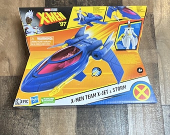 Hasbro X-Men '97 Epic Hero Series Team X-Jet & Storm Figure Set, Plastic-Free
