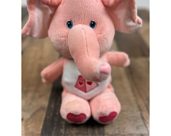 Care Bear Cousins Lotsa Heart Elephant Pink Plush Nanco 2005 NWT