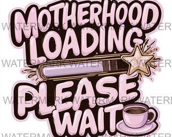 Conjunto de 4 imágenes PNG de Maternidad Cargando / Descarga digital / Impresión bajo demanda