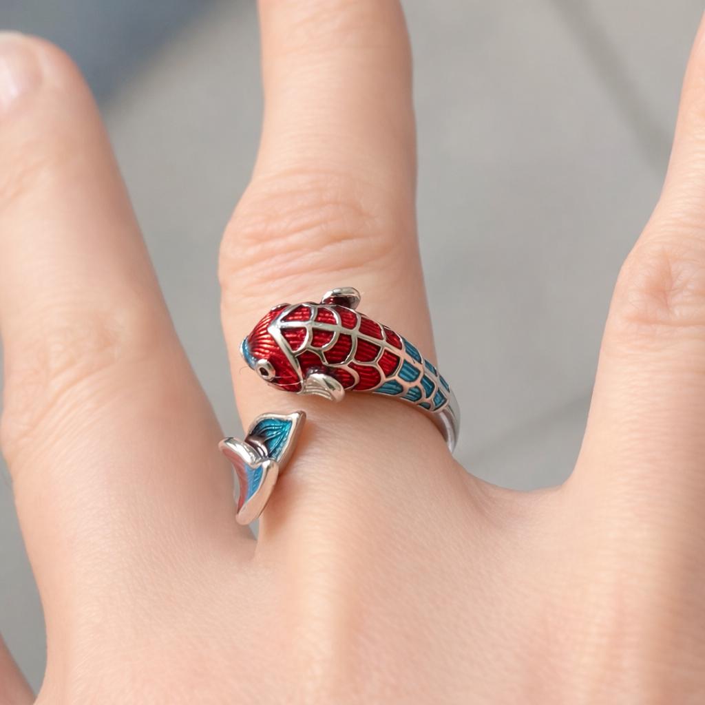Fish Ring Method Adjustable Colorful Fish Ring – Original Style - Etsy