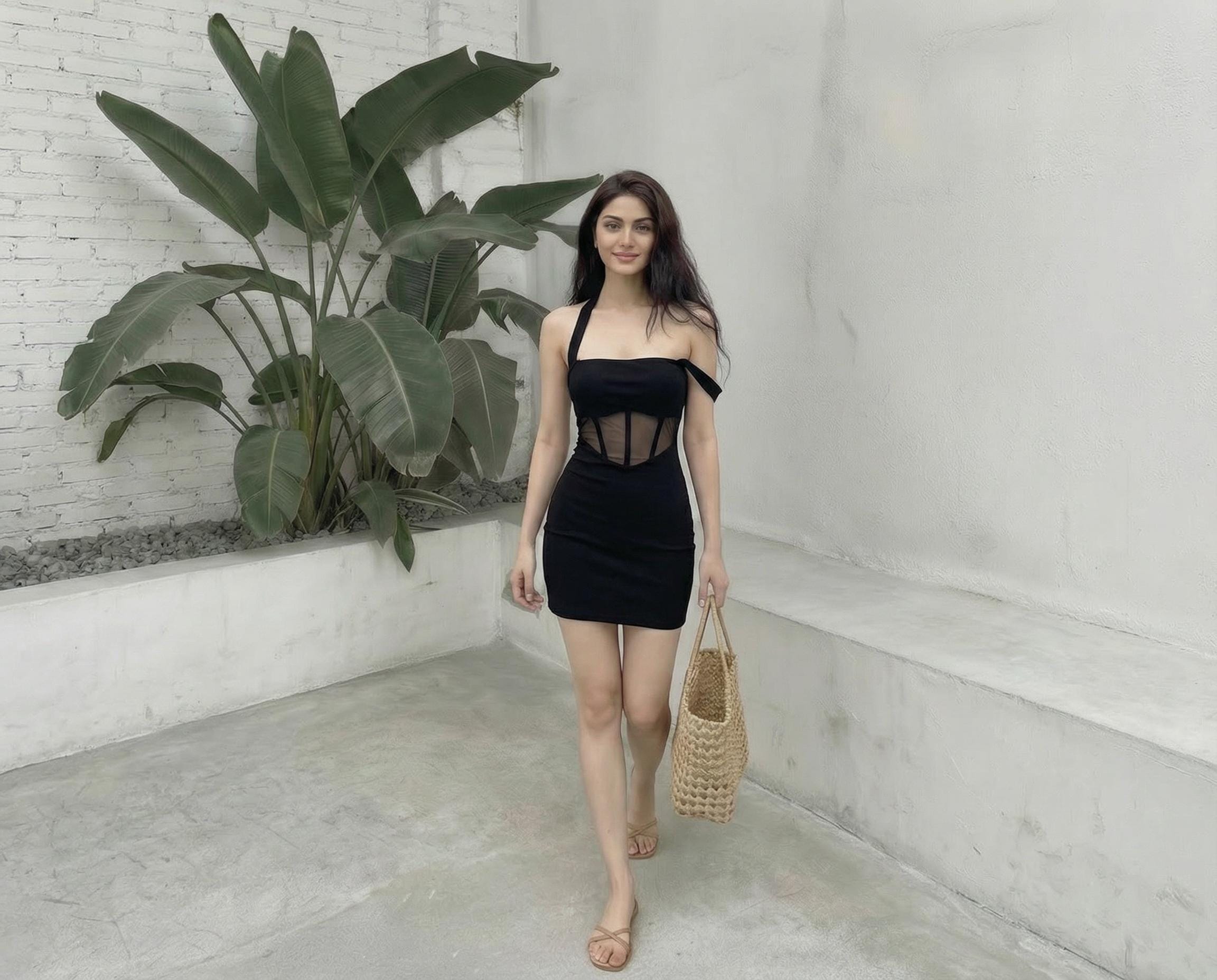 Buy Korean Bodycon Dress Online In India - Etsy India