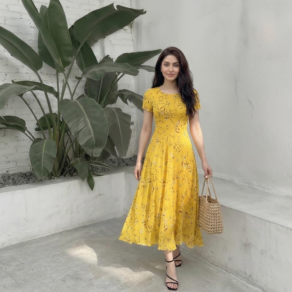 Swing Dress Chiffon - Etsy Swing Dress Chiffon - Etsy