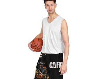 California Gangster Artwork Basketball Shorts | AOP