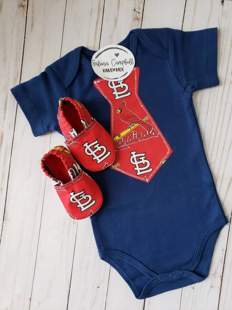 St Louis Cardinals Inspired Booties and Matching Shirt