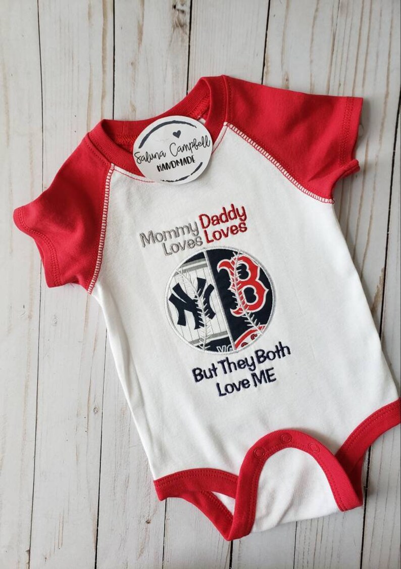 Baseball house divided baby bodysuit or shirt you pick teams image 2