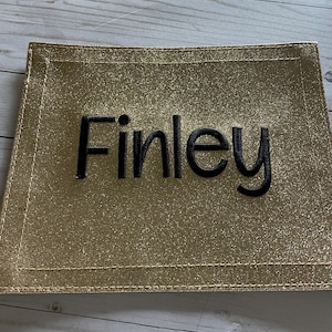 Custom Embroidered Dance Bag Name Patch – 8x10