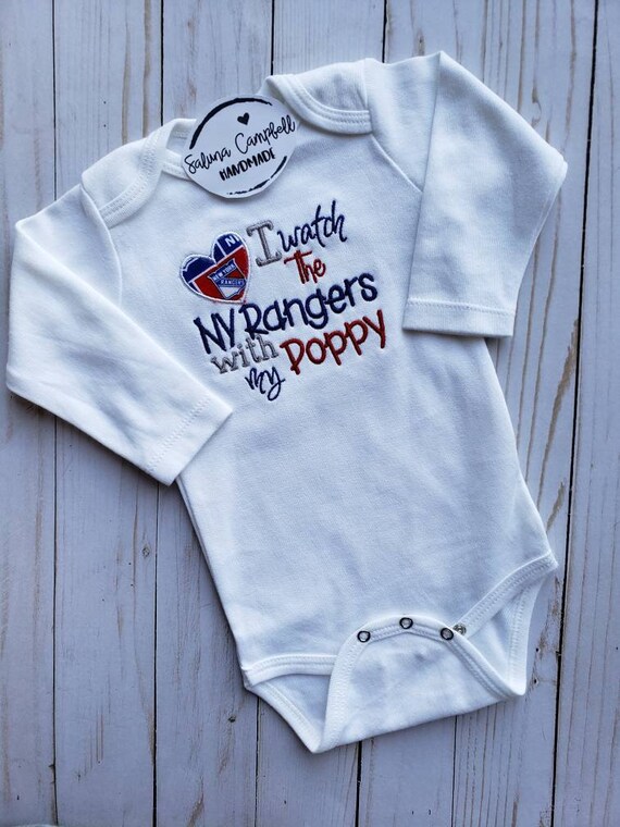 Newborn & Infant Blue New York Rangers Jersey Bodysuit