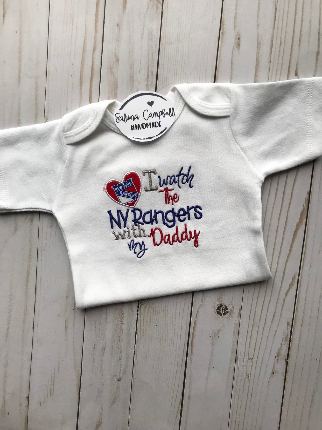 I Watch New Jersey Devils With Daddy Inspired Bodysuit Shirt 