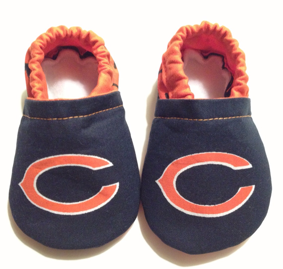 Chicago Bears Cloth Baby Booties | Etsy