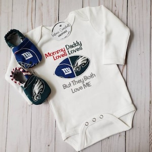 House Divided Embroidered Bodysuit and Matching Booties