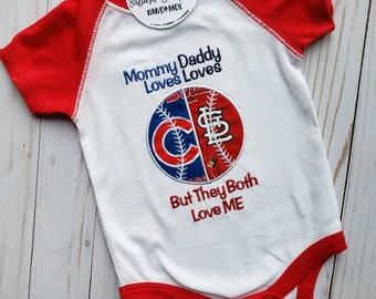 Baseball house divided baby bodysuit or shirt | you pick teams