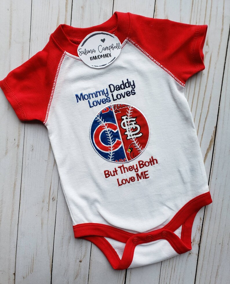 Baseball house divided baby bodysuit or shirt you pick teams image 1