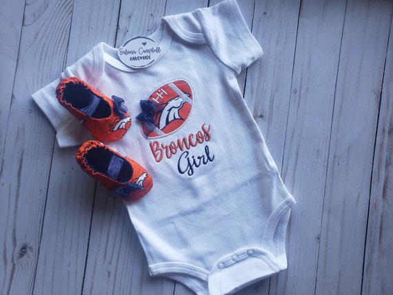 Denver Broncos Girl Shirt and Matching 