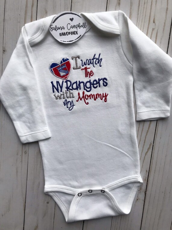 ny rangers onesie baby
