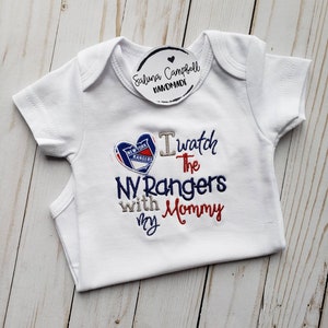 New York Rangers with Mommy shirt or bodysuit