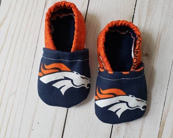 Denver Broncos Cloth Baby Booties | Etsy