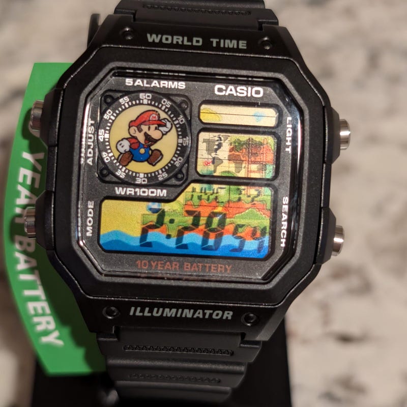 Mens Super Mario Watch - Etsy