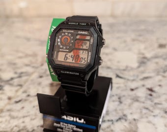 Ghost of Sparta Mod Casio 1200 Watch world time