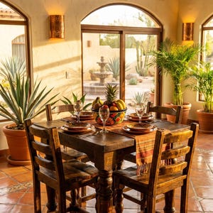 La Bonita Pub Table Set Old Fashion Collection, Reclaimed Wood, Sonoyta Bar Stools, Mexican Hacienda, 2 or 4 Stools, Rustic Farmhouse