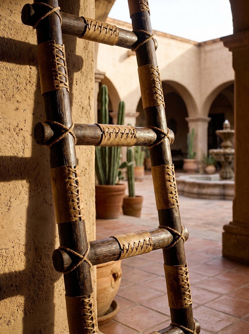 Native Ladder Native Blanket Ladder, Decorative, Native, Handmade Mexico, Leather ...