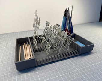 Modular Decal & Sprue Station, 3D Printed Organizer with Custom Base