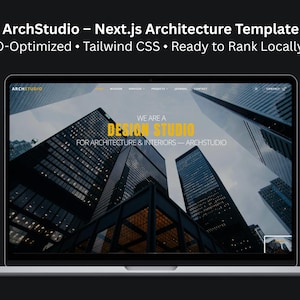 SEO Optimized Architect Portfolio - Studio/Agency Template