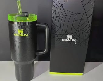STANLEY The Halloween Quencher H2.0 FlowState Tumbler WEB GLOW Nero autentico