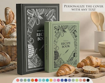 Libro de recetas personalizado, cuaderno de cocina a medida, escribe tus propias recetas.