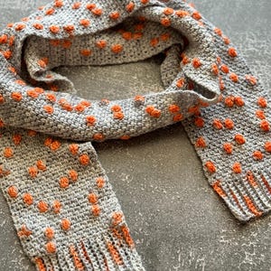 Random Bobble Scarf Crochet Pattern (PDF Only)