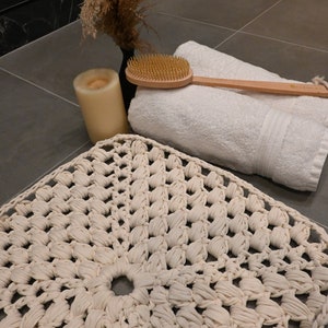 Crochet Bath Mat - Walking On Clouds Crochet Mat  ***Pattern Only***