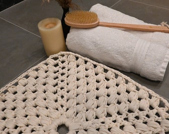 Crochet Bath Mat - Walking On Clouds Crochet Mat  ***Pattern Only***