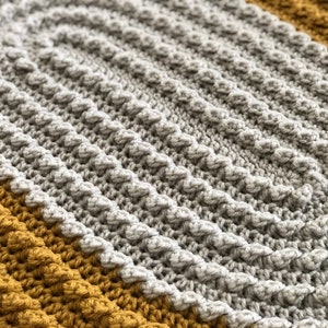 The Cable Stitch Crochet Oval Rug Digital Only image 4