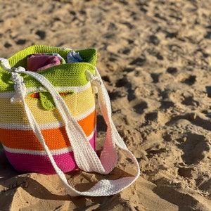 Summer Fun Beach Tote Bag Crochet Pattern  ***PDF Only***