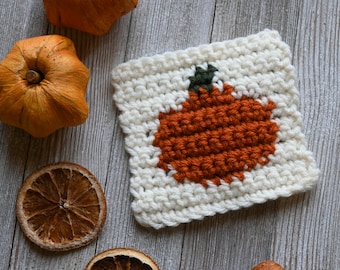 Crochet Pumpkin Inlay Square  ***Pattern Only***