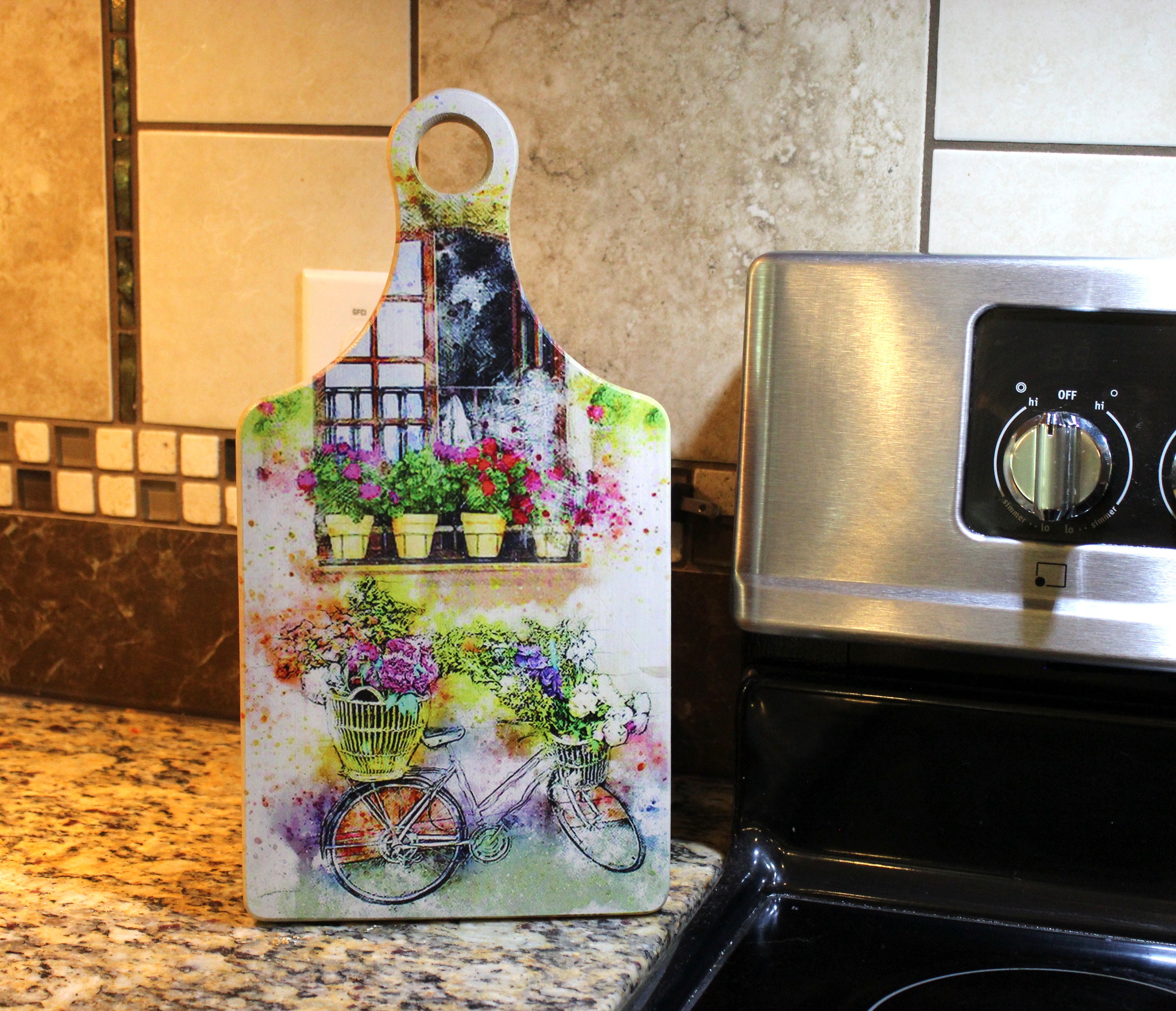 Full Color Sunflower Kitchen Decor Personalized Bamboo | Etsy